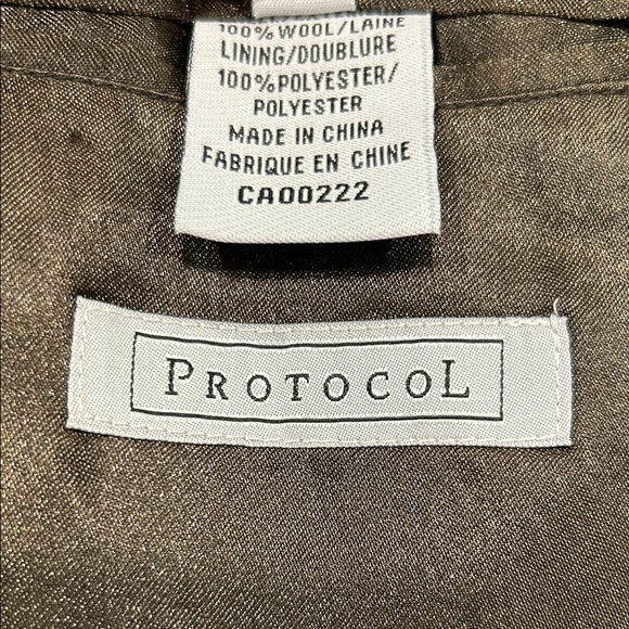 Men's Classic Black Blazer Protocol brown herringbone 100% pure virgin wool - Picture 8 of 14